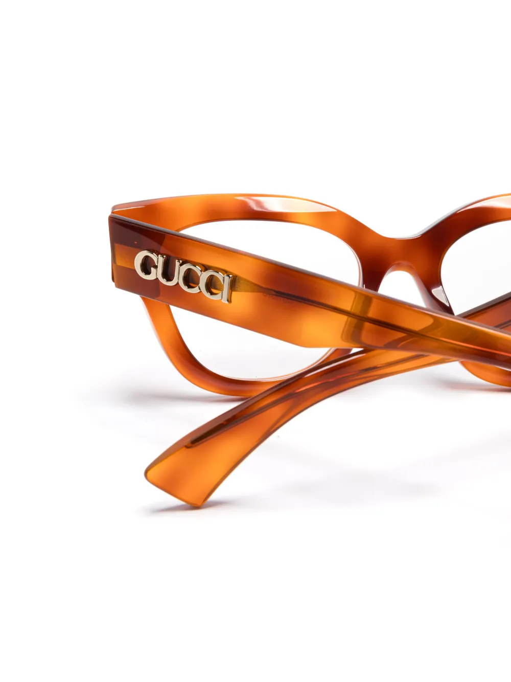 Gucci Eyewear Bril met cat-eye montuur Bruin
