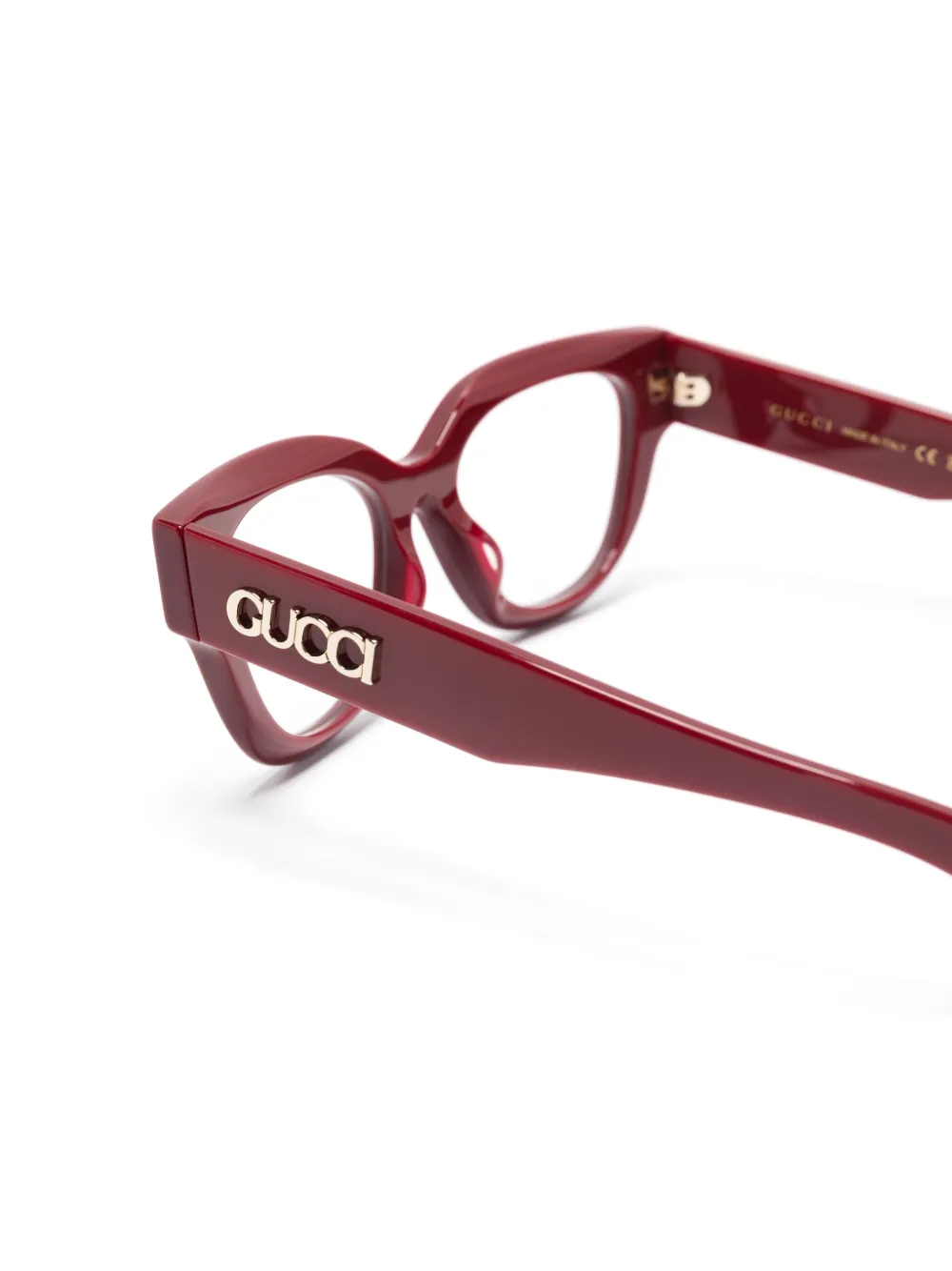 Gucci Eyewear Bril met cat-eye montuur Rood