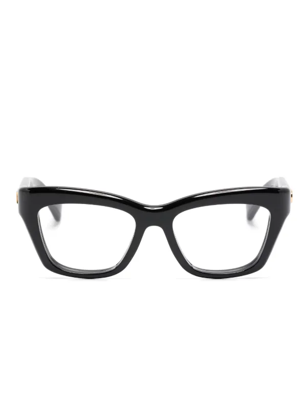 GUCCI キャットアイフレームメガネ 【関税込】 Gucci Eyewear キャットアイ眼鏡フレーム | ブラック | FARFETCH JP