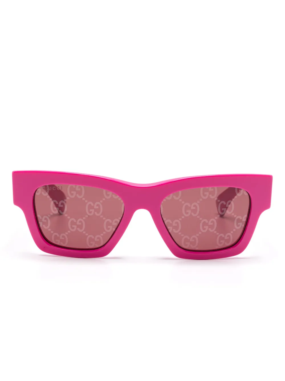 Gucci Eyewear Zonnebril met vierkant montuur Roze