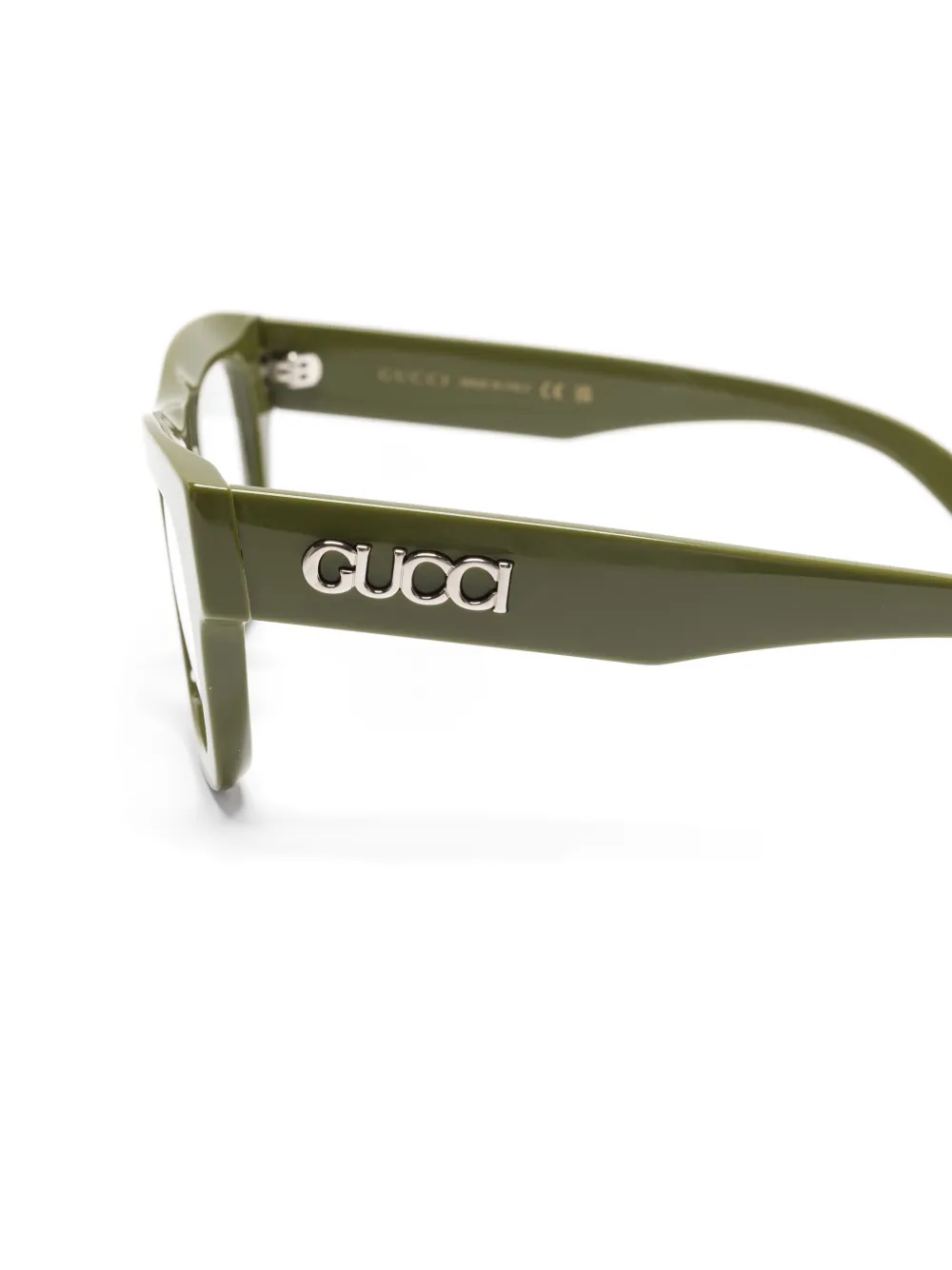 Gucci Eyewear Bril met vierkant montuur Groen