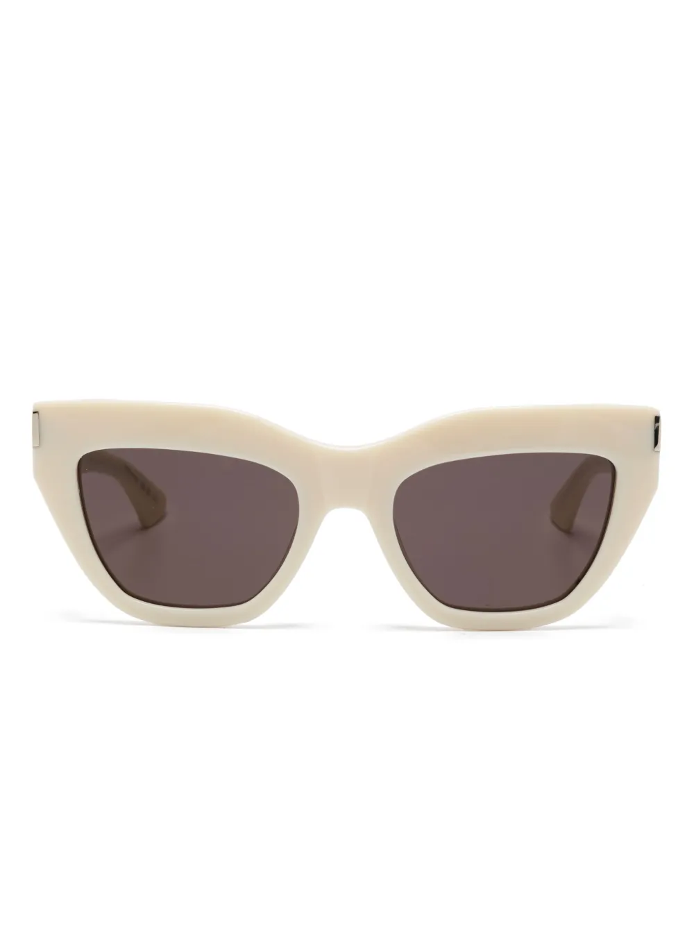 Saint Laurent Eyewear Zonnebril met cat-eye montuur Beige