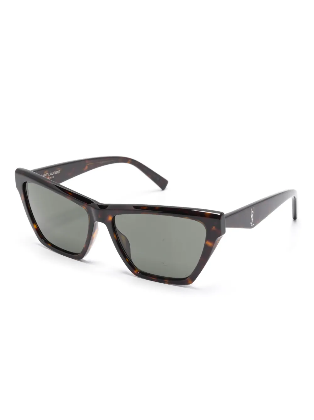 Saint Laurent Eyewear Zonnebril met vlinder montuur - Bruin