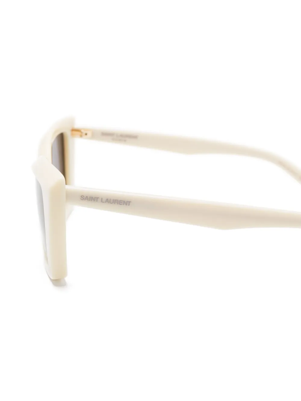 Saint Laurent Eyewear Zonnebril met cat-eye montuur Wit