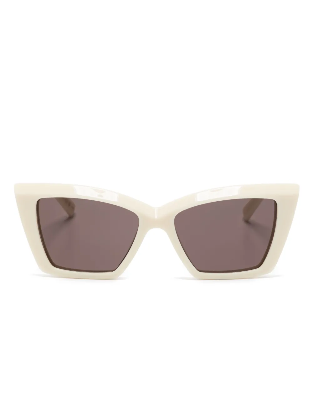 Saint Laurent Eyewear Zonnebril met cat-eye montuur Wit