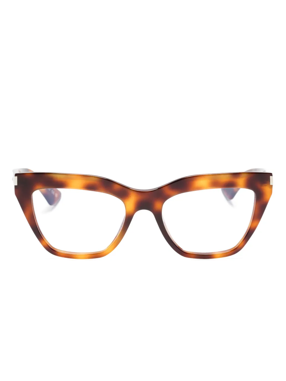 Saint Laurent Eyewear Bril met cat-eye montuur Bruin