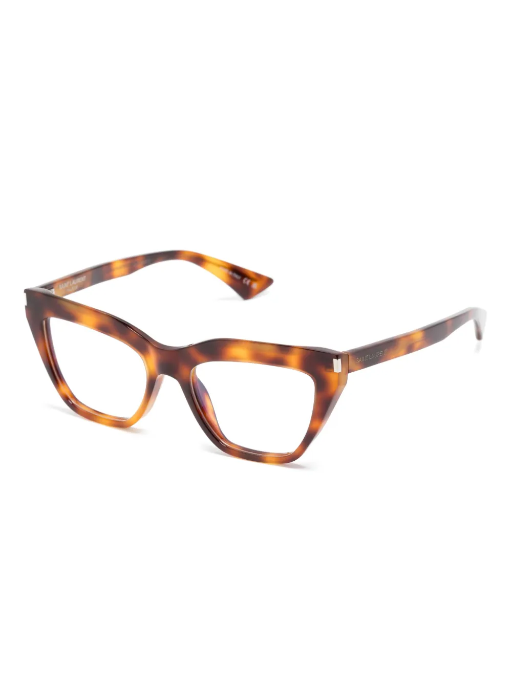 Saint Laurent Eyewear Bril met cat-eye montuur Bruin