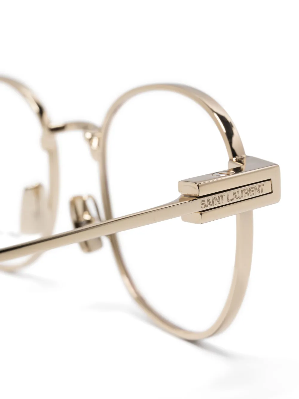 Saint Laurent Eyewear Bril met rond montuur Goud
