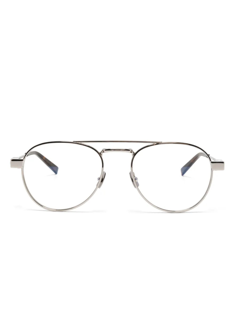 Saint Laurent Eyewear round-frame glasses | Silver | Image 1