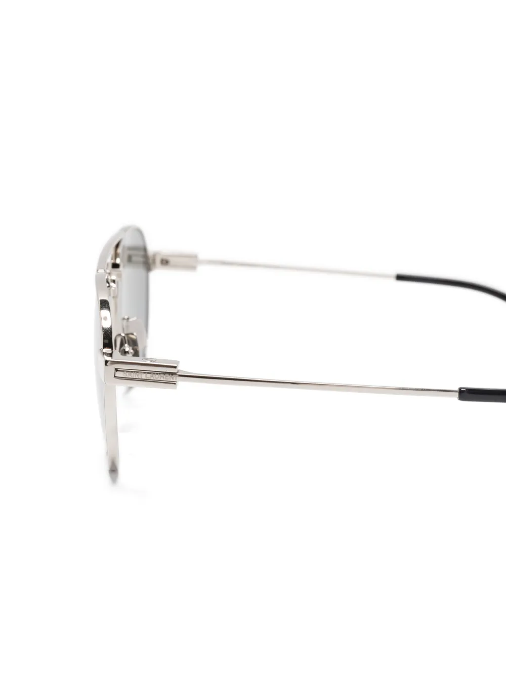 Saint Laurent Eyewear Zonnebril met piloten montuur Zilver