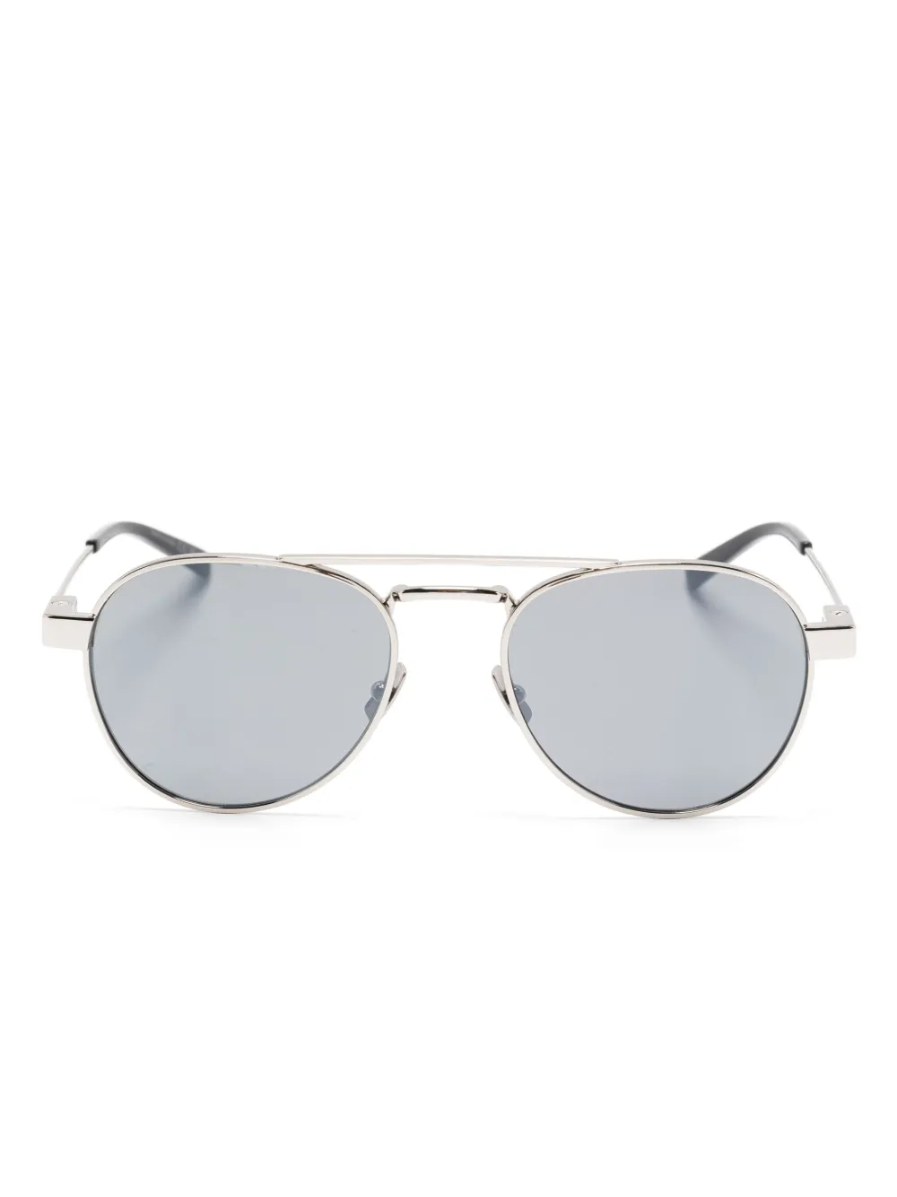 Saint Laurent Eyewear pilot-frame sunglasses | Silver | Image 1