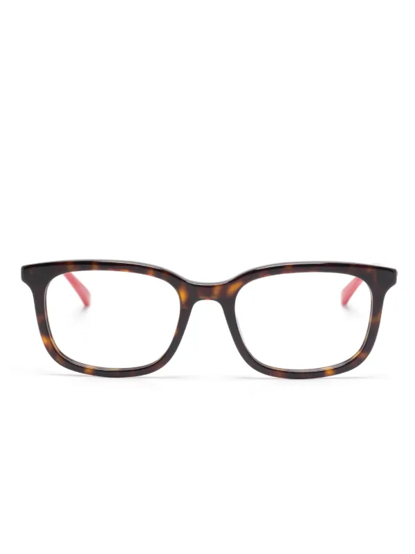 Gucci Eyewear GG1928O 眼鏡フレーム | ブラウン | FARFETCH JP