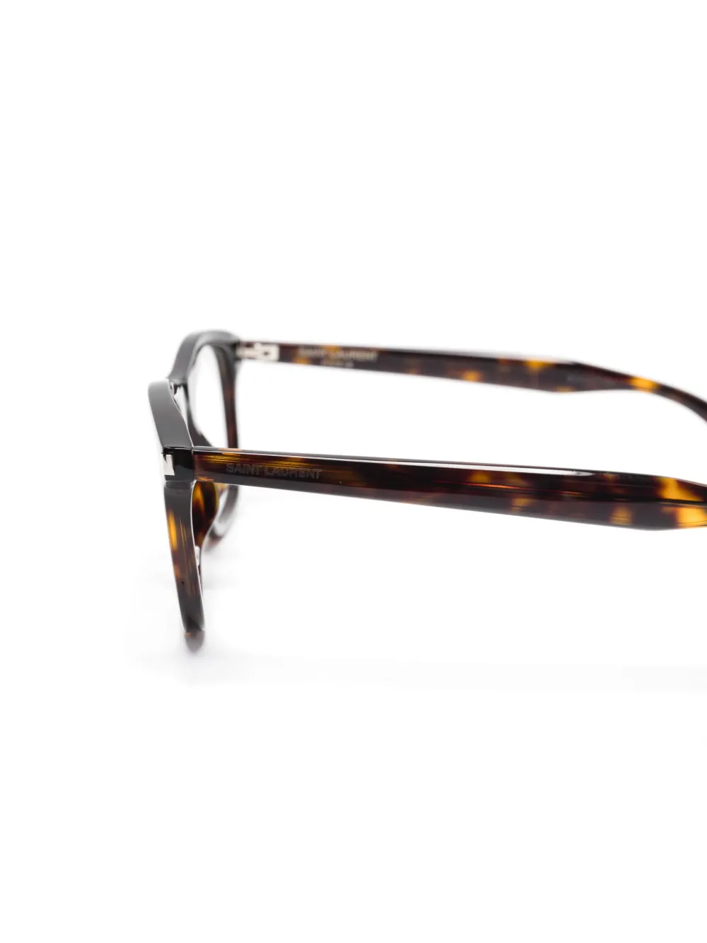 Saint Laurent Eyewear Bril met rechthoekig montuur Bruin
