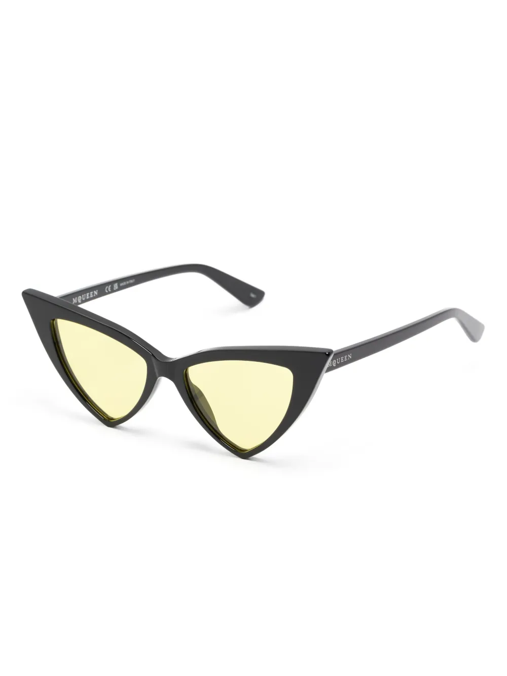 Alexander McQueen Eyewear Zonnebril met cat-eye montuur Zwart