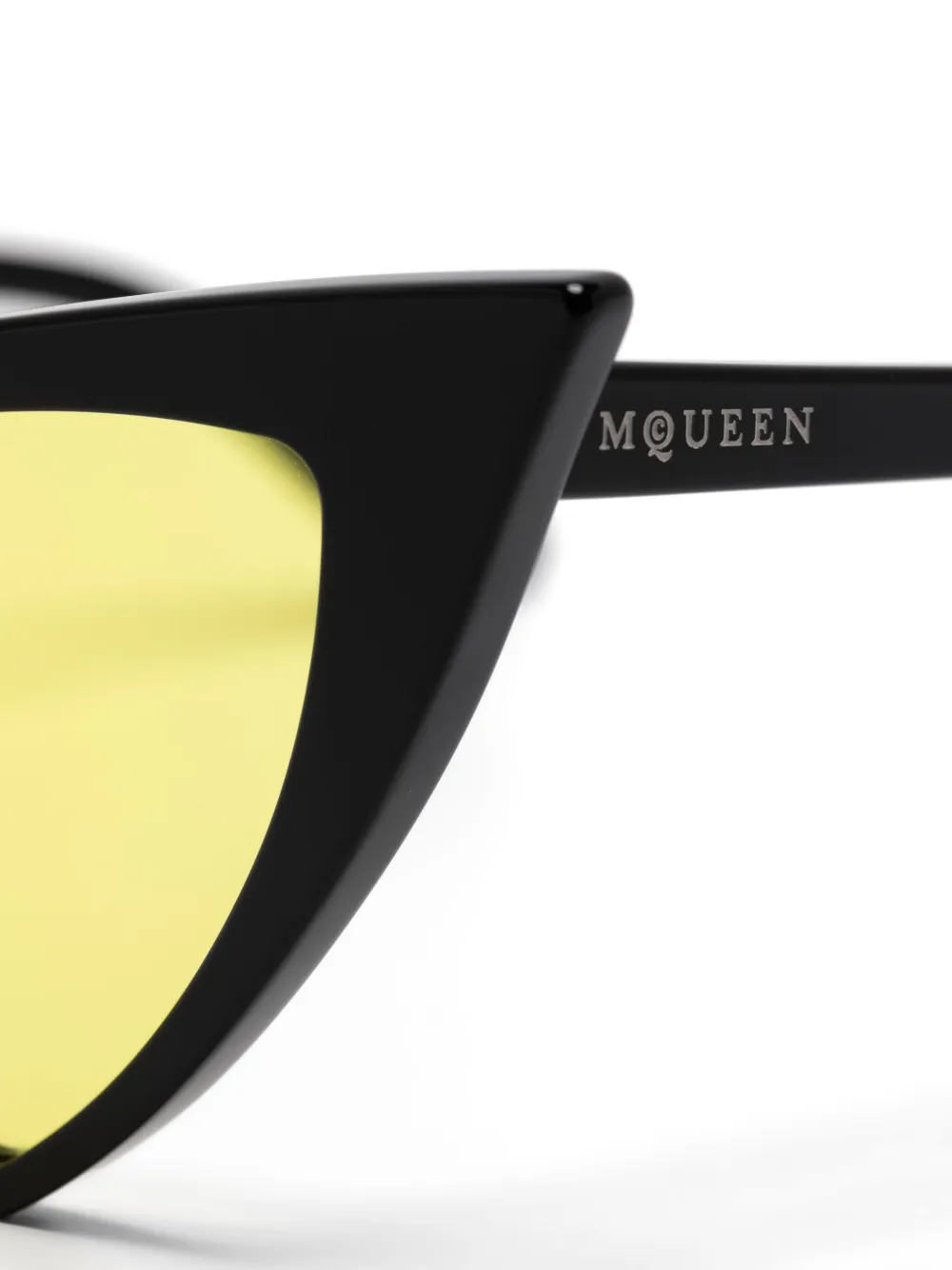 Alexander McQueen Eyewear Zonnebril met cat-eye montuur Zwart