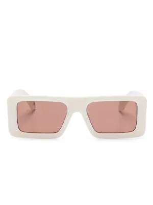 off-White スクエア サングラス Off-White Eyewear Virgil スクエアフレーム サングラス | ホワイト