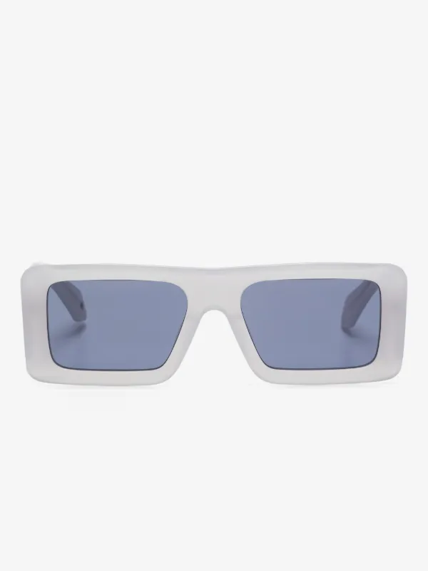 Off-White Troy Arrow Grey‎ Blue Rectangular Sunglasses Off-White Troy Arrow Grey Blue Rectangular Sunglasses is  main image 4