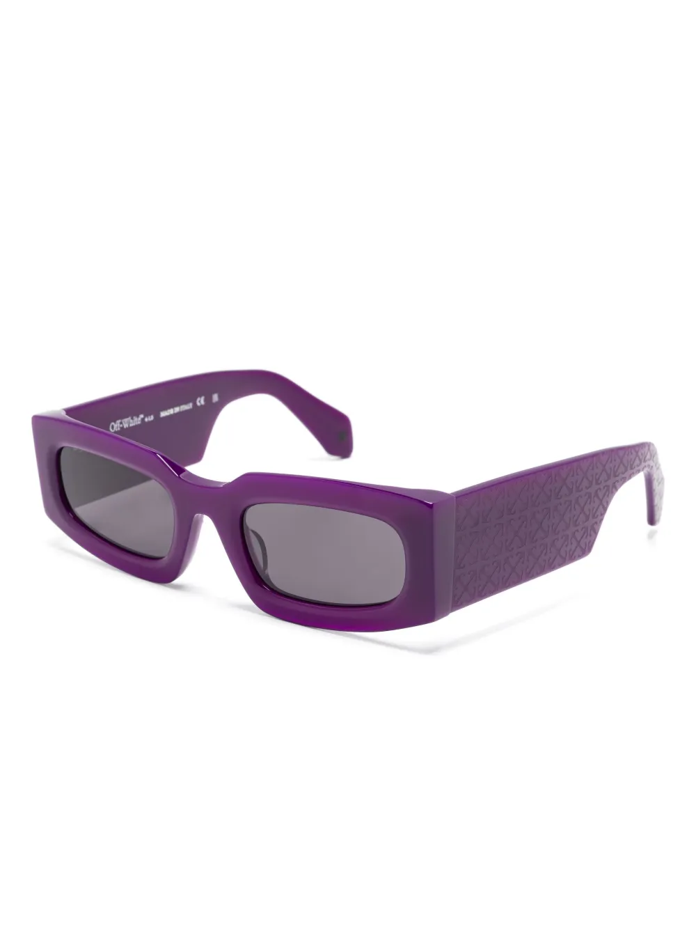 Off-White Eyewear Cary zonnebril met rechthoekig montuur - Paars