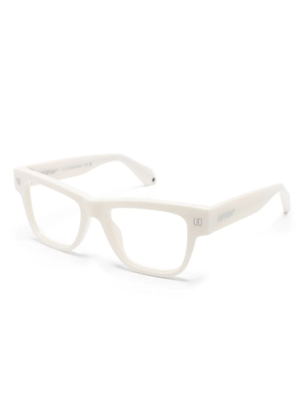 Off-White Eyewear Bril met logoprint Wit