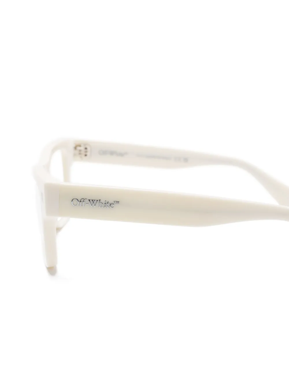 Off-White Eyewear Bril met logoprint Wit