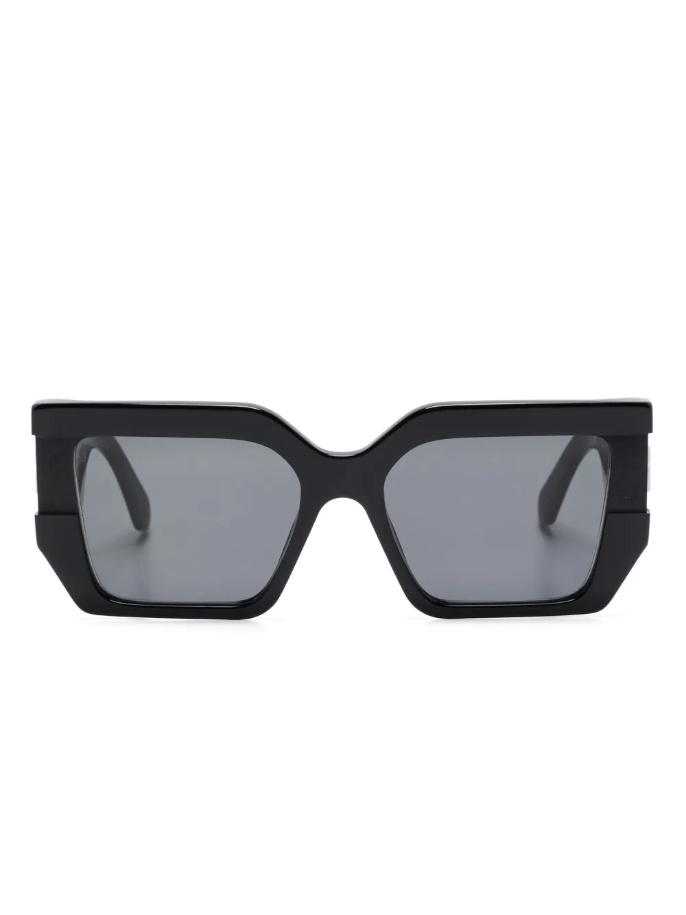 Off-White Eyewear ロゴプレート サングラス - ブラック Off-White Eyewear ロゴプレート サングラス - ブラック