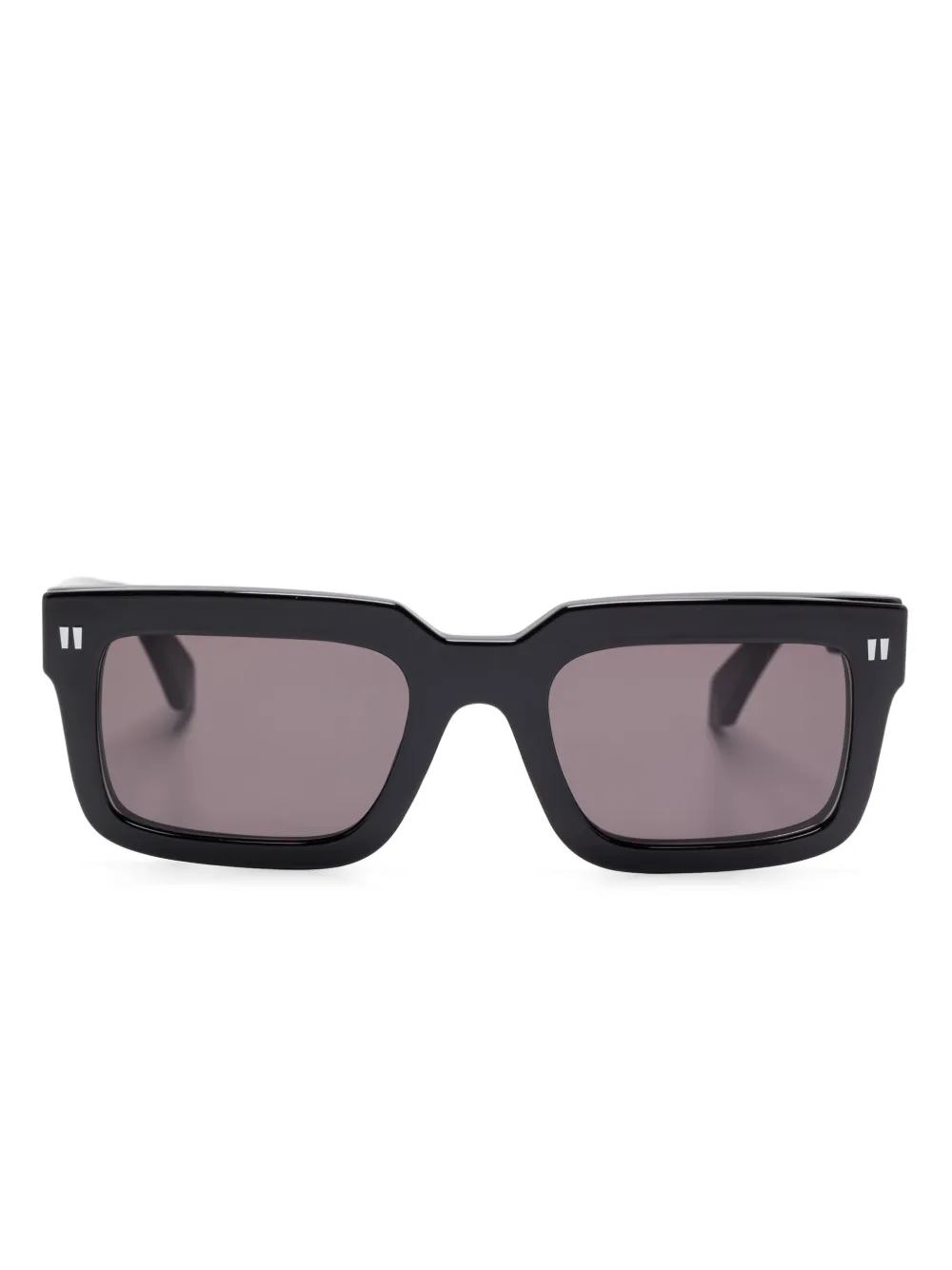 Off-White Eyewear Clip-on zonnebril met vierkant montuur Zwart