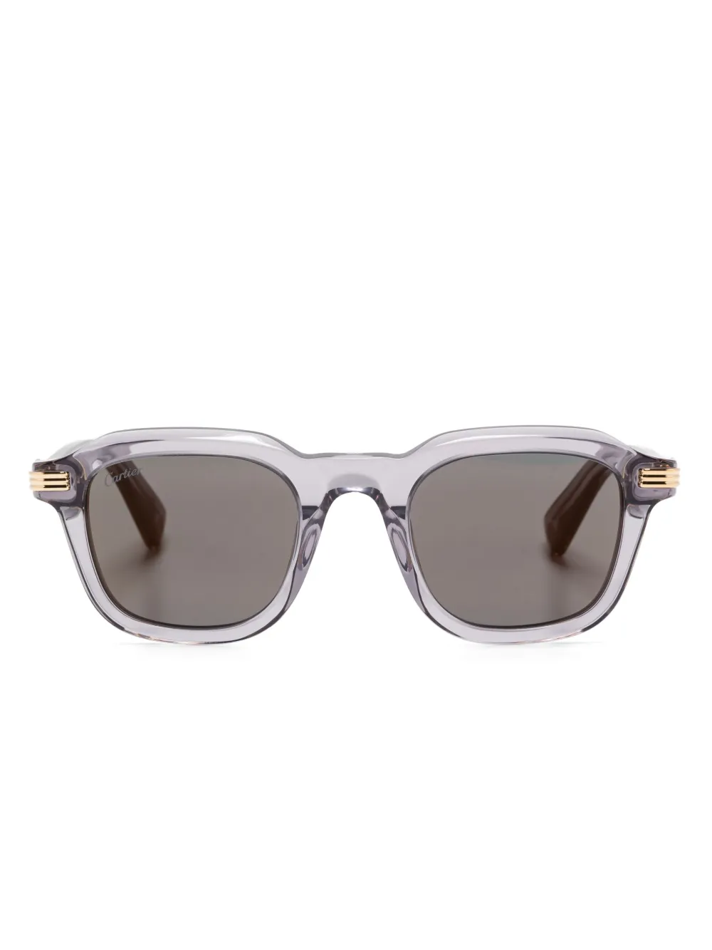 Cartier Eyewear Zonnebril met vierkant montuur Grijs