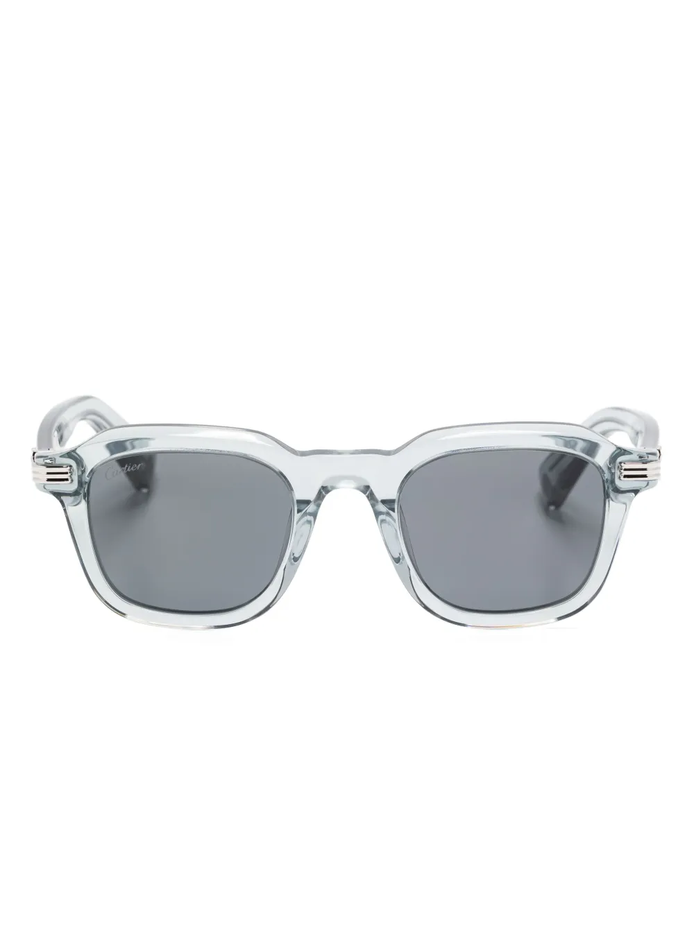 Cartier Eyewear Zonnebril met vierkant montuur Blauw