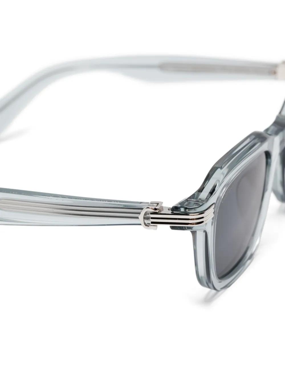 Cartier Eyewear Zonnebril met vierkant montuur Blauw