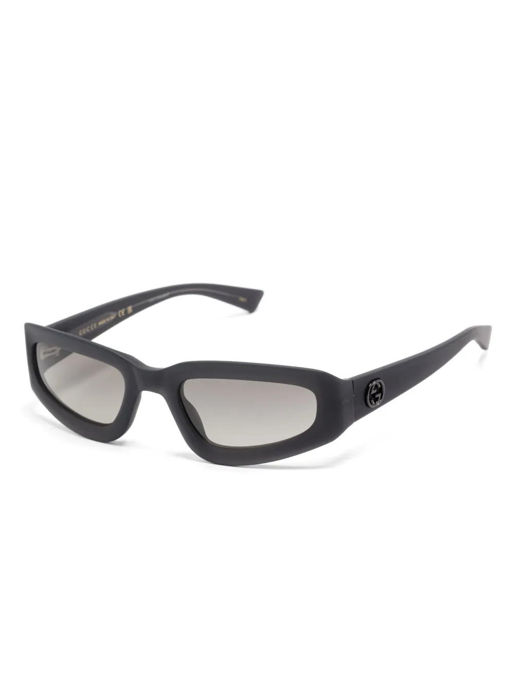 Gucci Zonnebril met geometrisch montuur Grijs