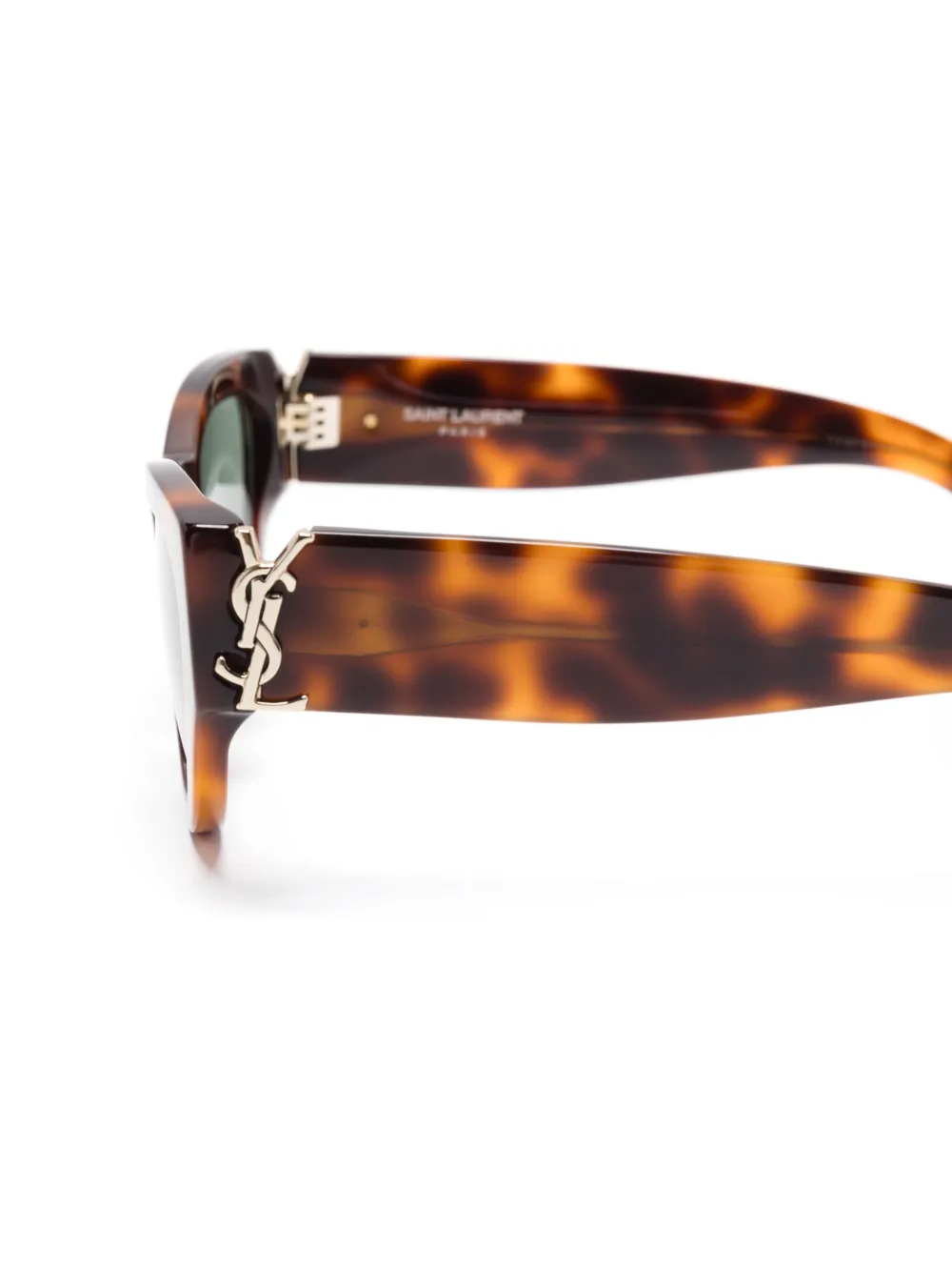 Saint Laurent Eyewear Zonnebril met cat-eye montuur Bruin