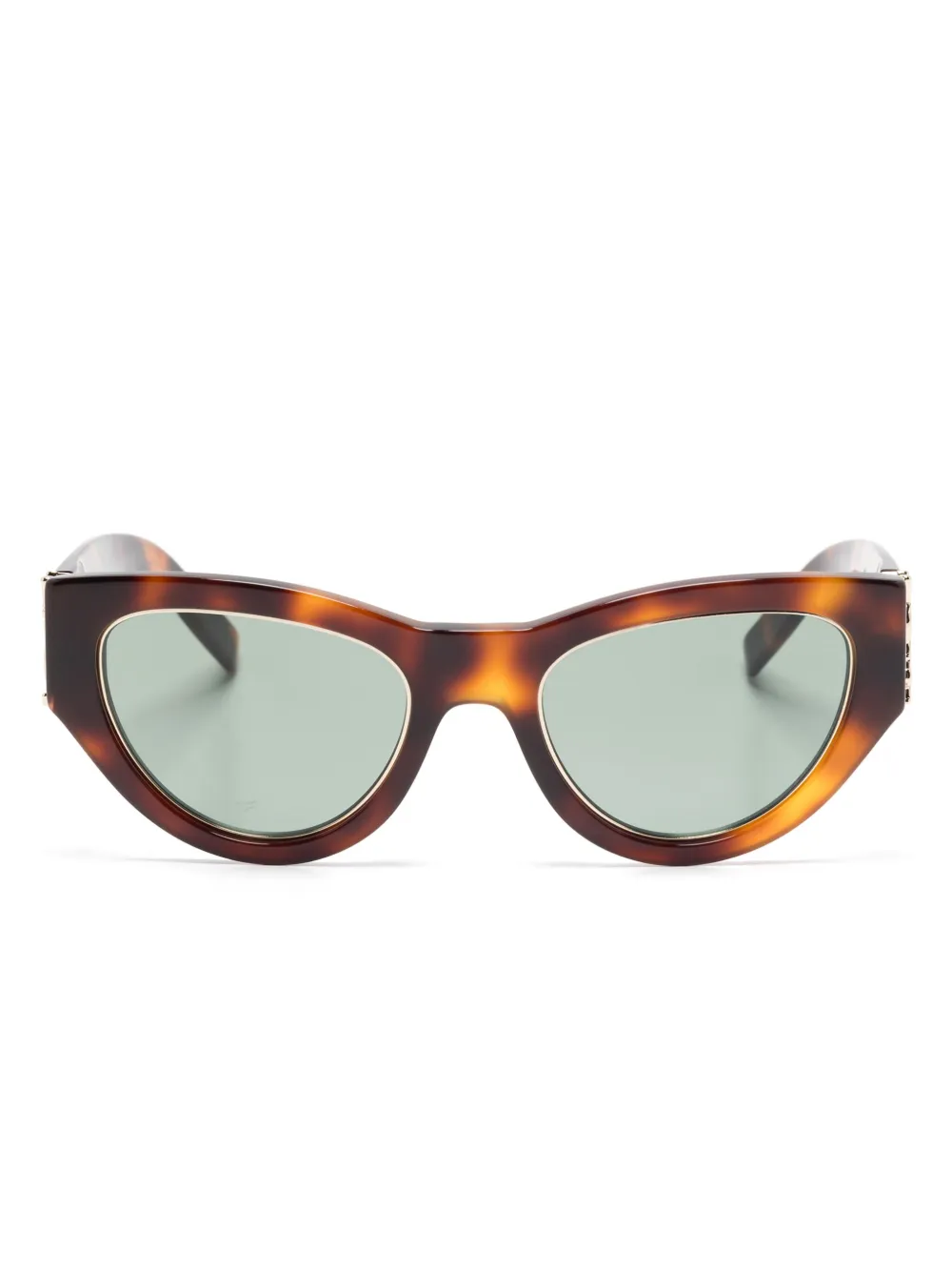 Saint Laurent Eyewear Zonnebril met cat-eye montuur Bruin