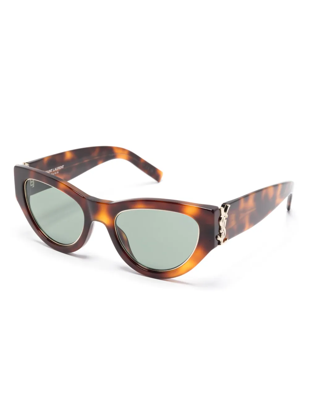 Saint Laurent Eyewear Zonnebril met cat-eye montuur - Bruin