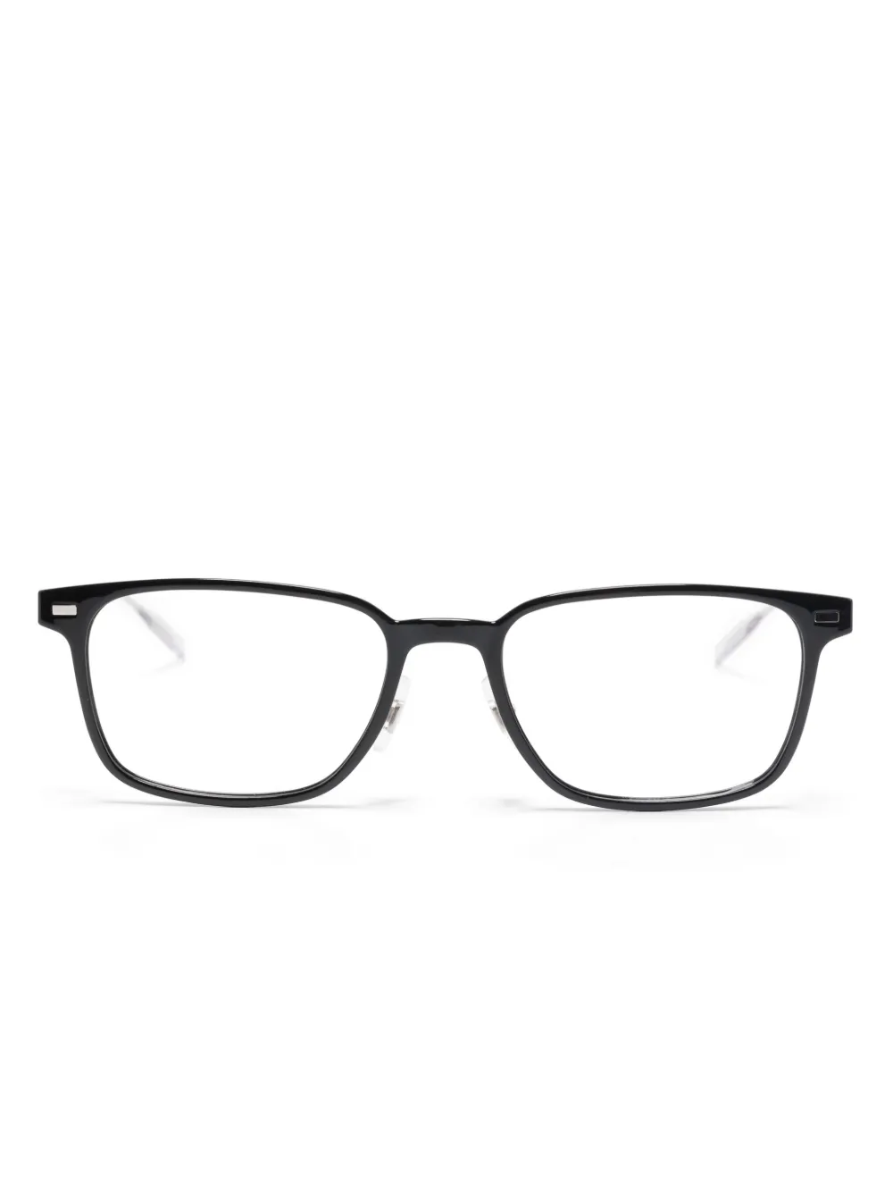 Montblanc rectangle-frame glasses | Black | Image 1