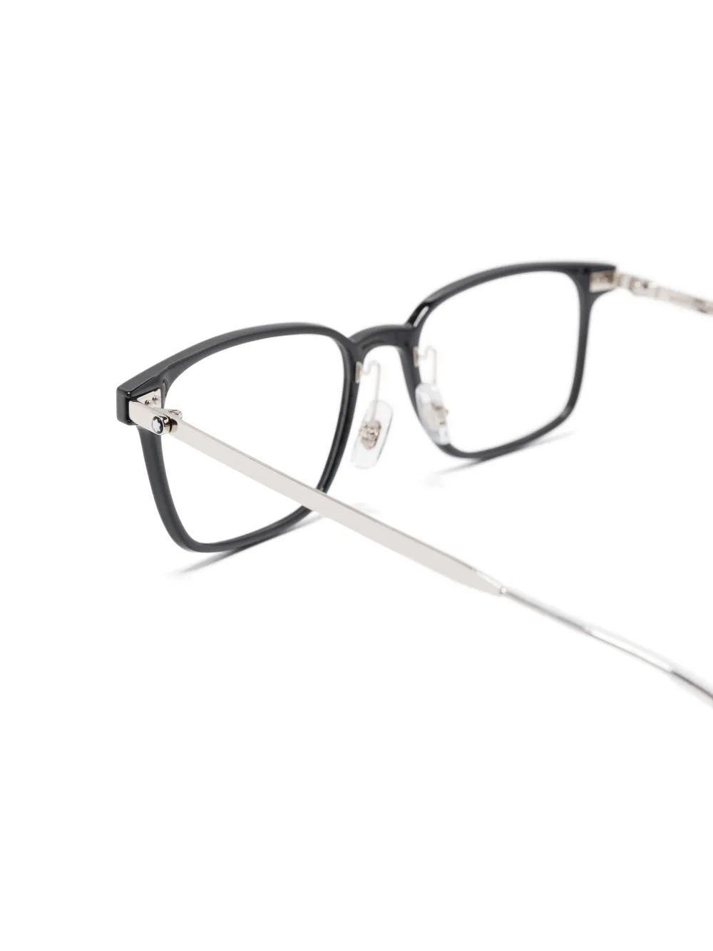 Montblanc Bril met rechthoekig montuur Zwart