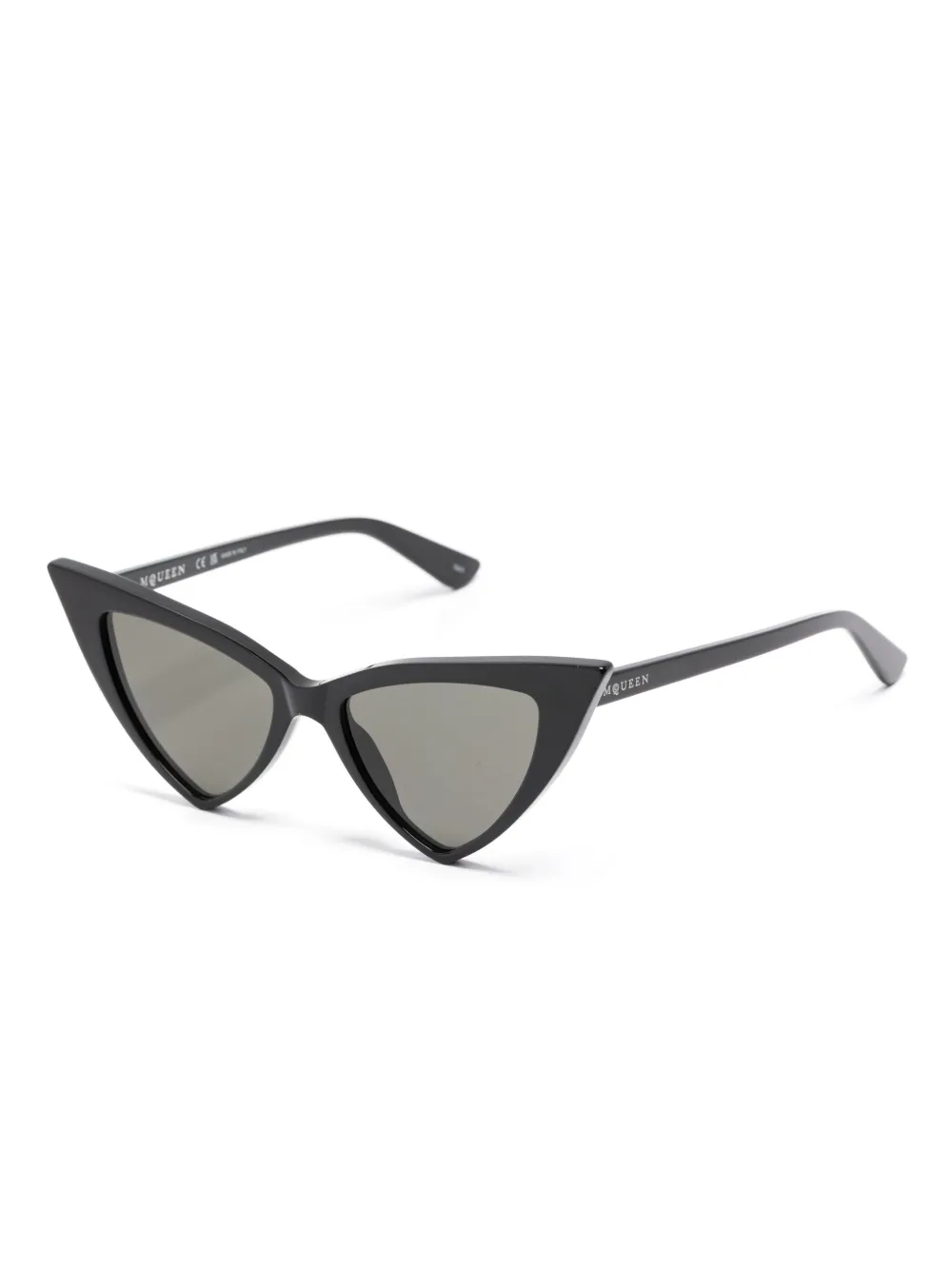 Alexander McQueen Eyewear Zonnebril met cat-eye montuur Zwart