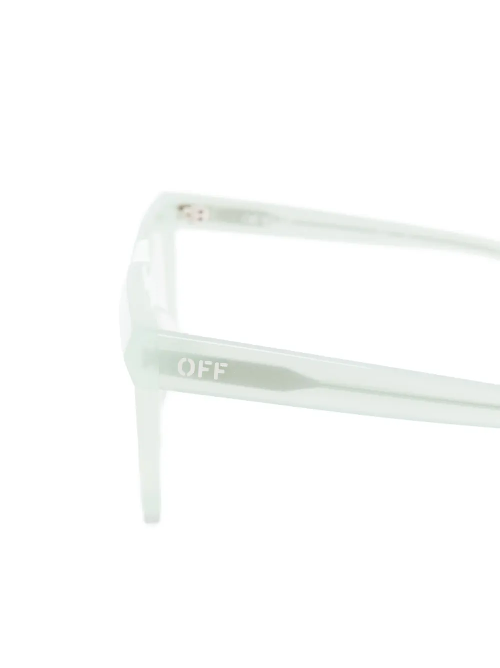 Off-White Eyewear Bril met logoprint Groen