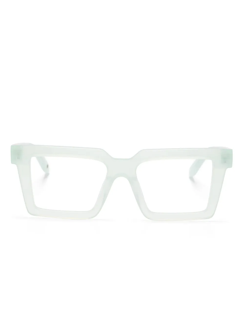 Off-White Eyewear Bril met logoprint Groen