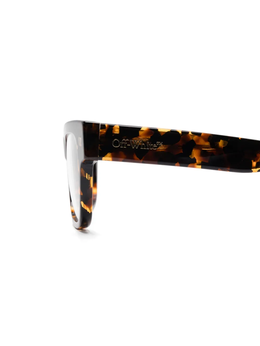Off-White Eyewear Bril met logoprint Bruin