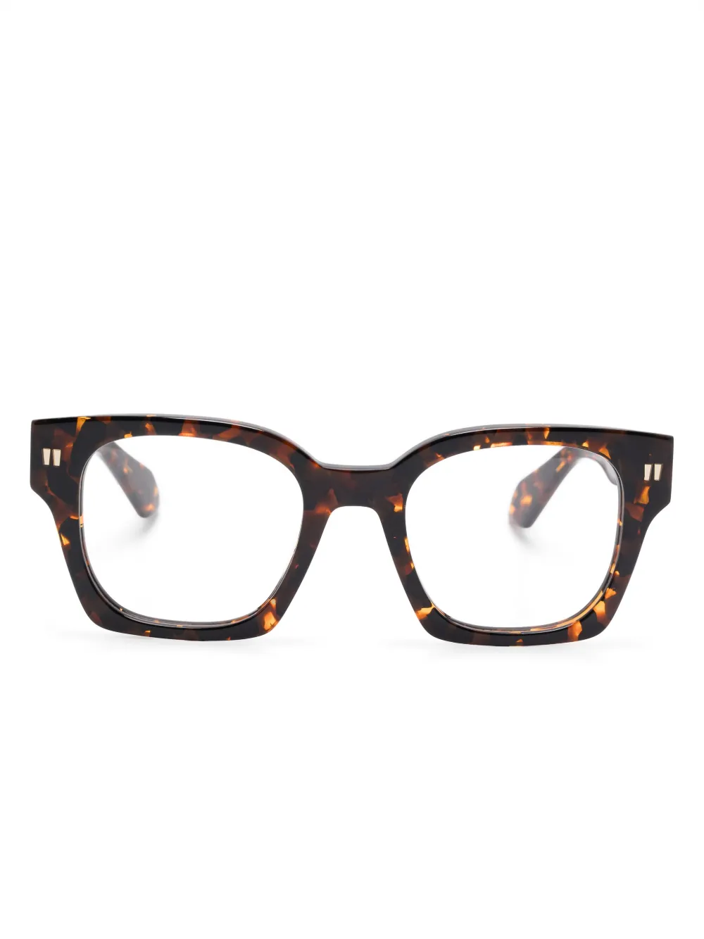 Off-White Eyewear square-frame glasses - ブラウン Off-White Eyewear square-frame glasses - ブラウン