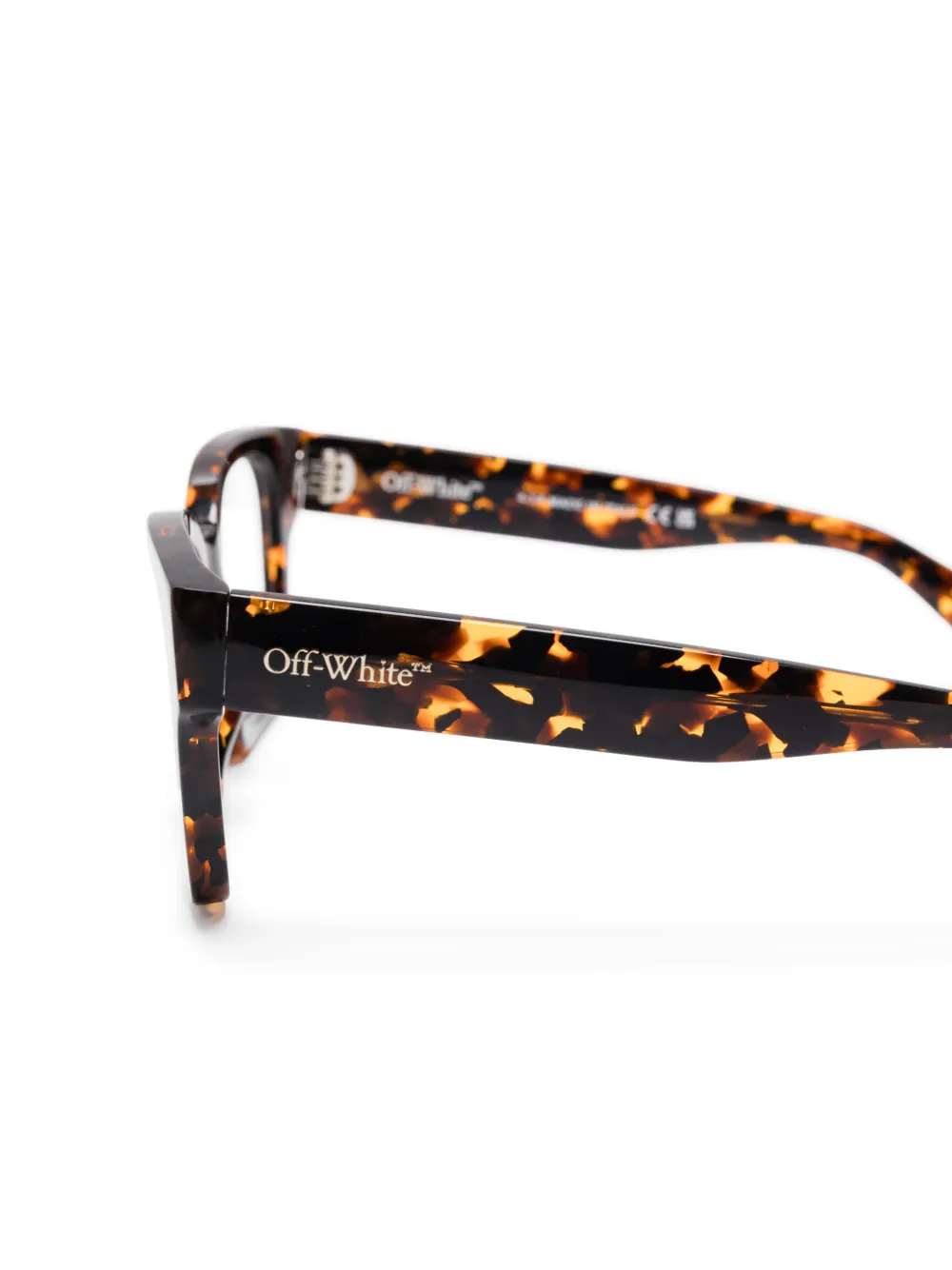 Off-White Eyewear Bril met vierkant montuur Bruin