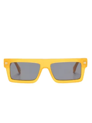Off-White Eyewear スクエアフレーム サングラス | グリーン | FARFETCH JP