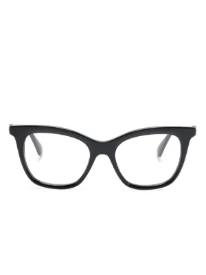 Off-White Eyewear スクエア眼鏡フレーム | ブラック | FARFETCH JP