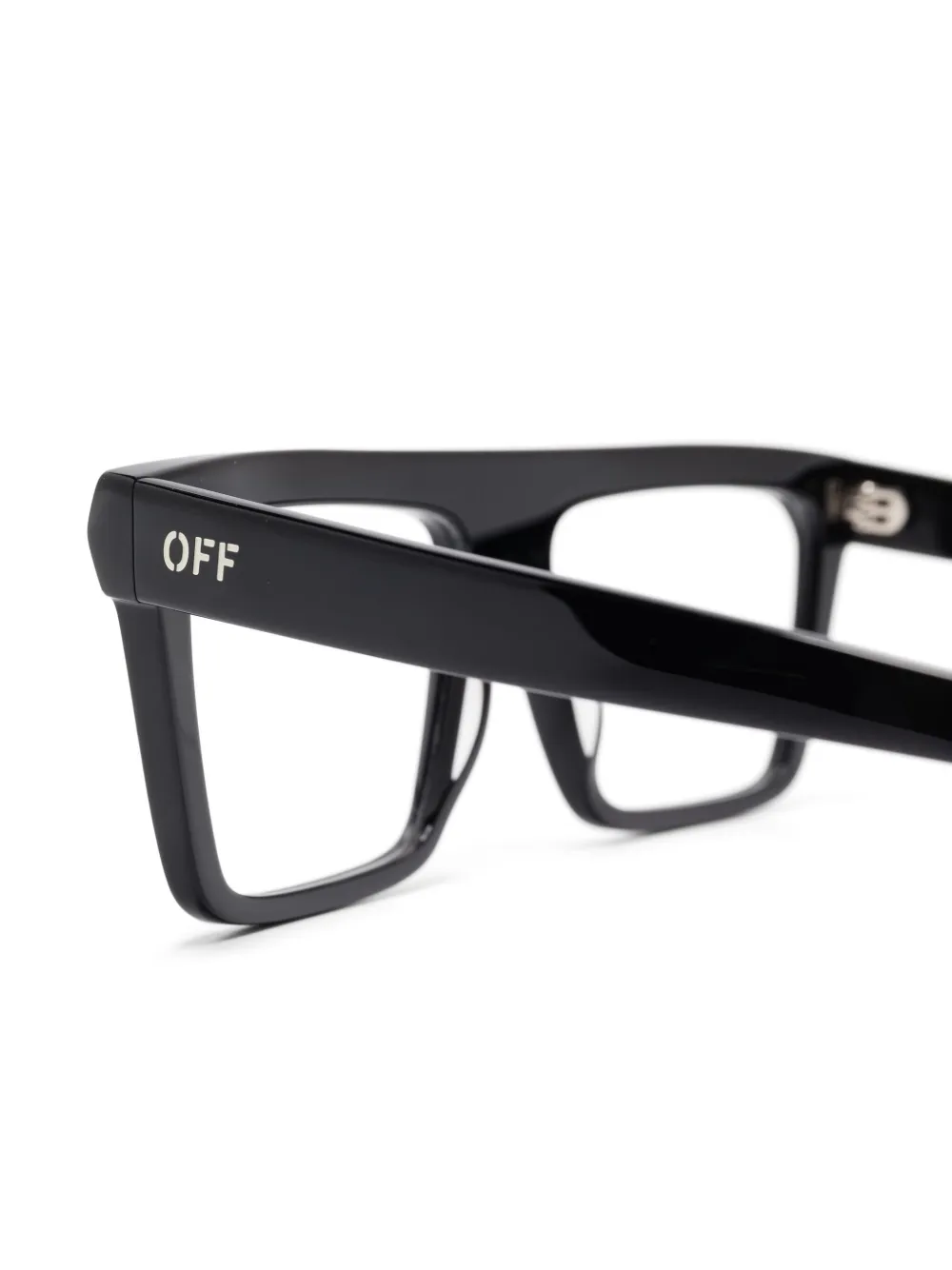 Off-White Eyewear Bril met logoprint Zwart