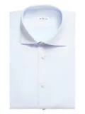 Kiton buttoned-cuffs cotton shirt - White