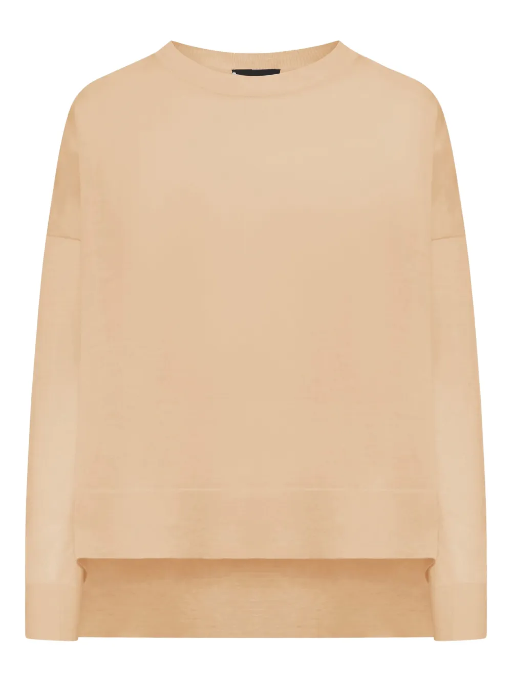 Roberto Collina suéter oversize con cuello redondo | marrón | Image 1