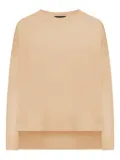 Roberto Collina oversized crew-neck sweater - Brown