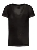 120% Lino linen T-shirt - Black