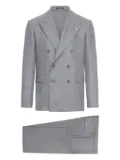 Tagliatore wool double-breasted suit - Grey