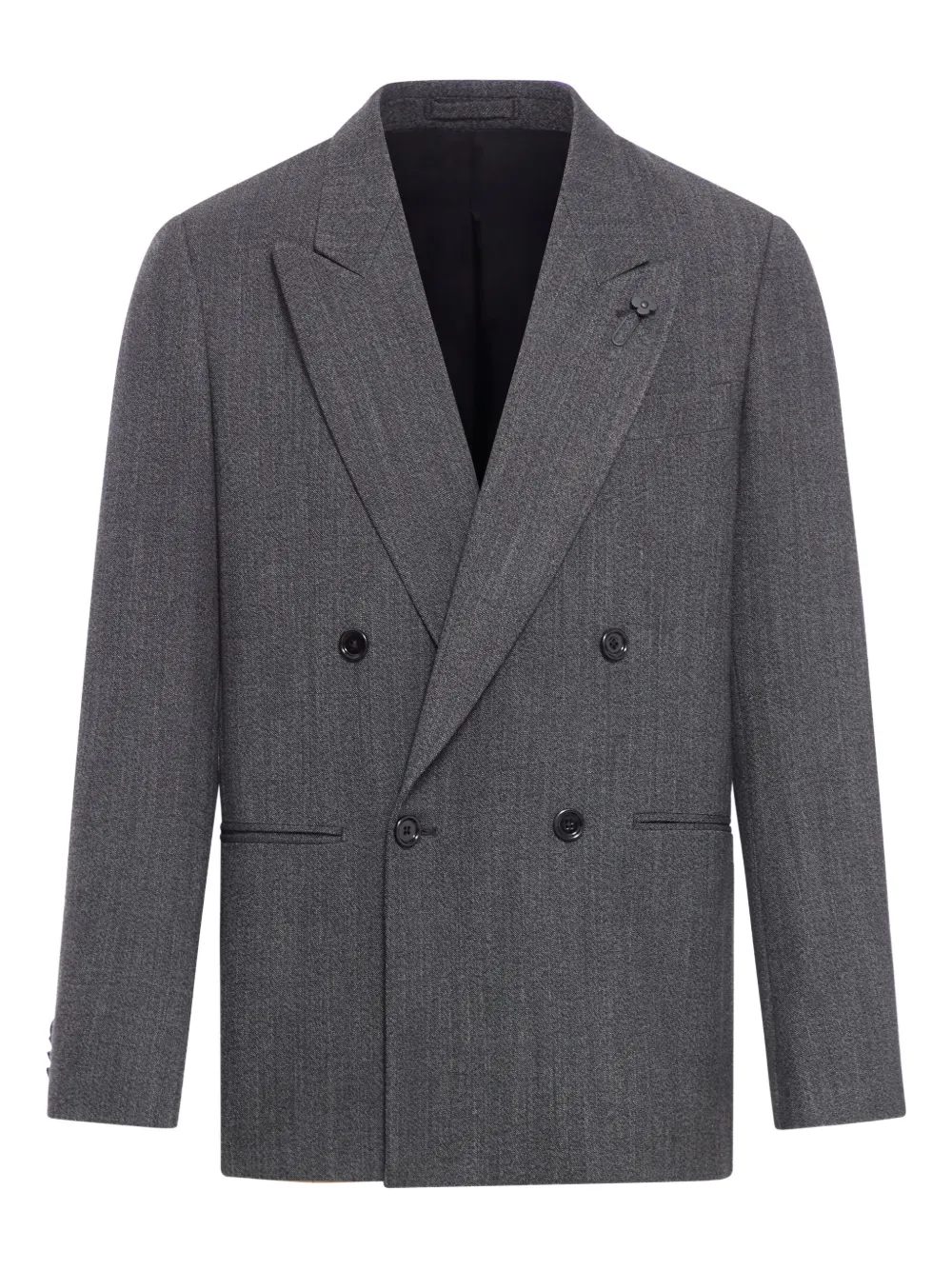 Lardini double-breasted peak-lapel suit | Grey | Image 1